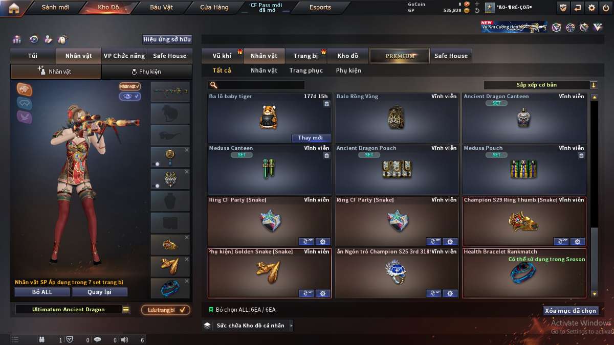 shop acc cf uy tin gia re